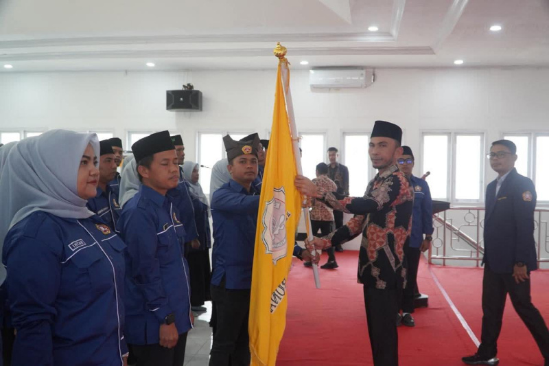 Suasana pelantikan pengurus karang taruna
