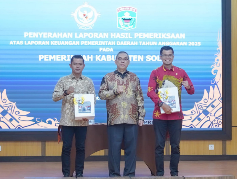 Pemkab Solok Terima LHP WTP dari BPK RI perwakilan Sumbar 