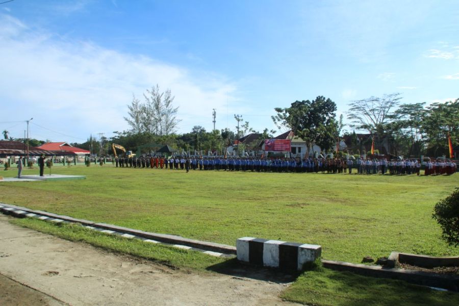 Upacara di Makodim Mentawai