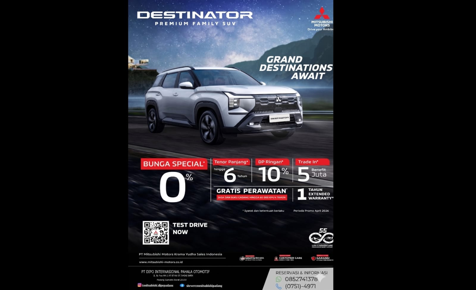 Mitsubishi Tawarkan Destinator 2026 dengan Promo Khusus