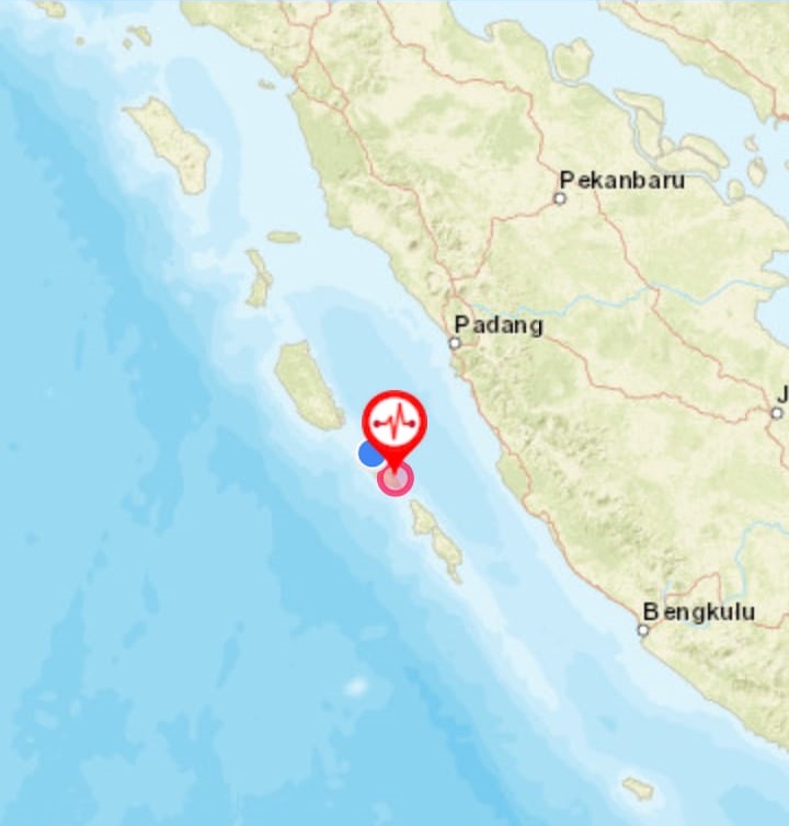 Gempa 4.7 SR di Mentawai