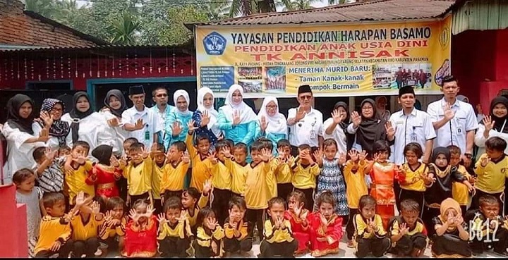 Ketua 1 Himpaudi Pasaman, Miradelima dalam Sosialisasi gerakan CTPS bersama anak-anak PAUD 