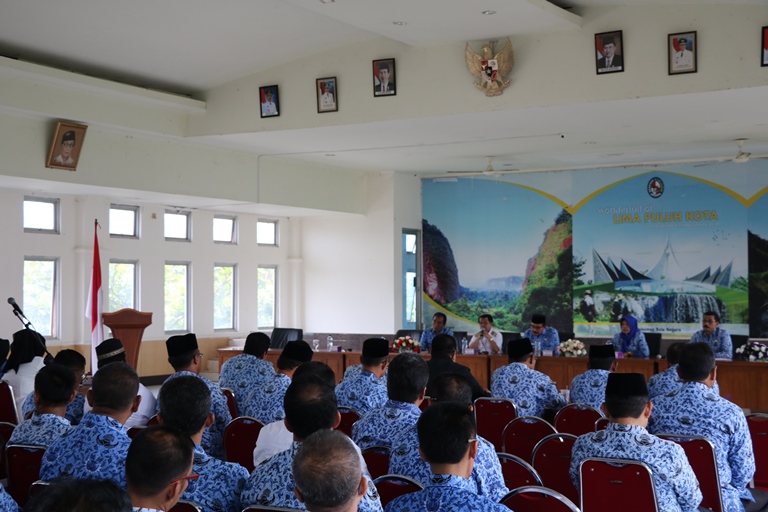 Suasana Rapat Koordinasi Kab limapuluh kota